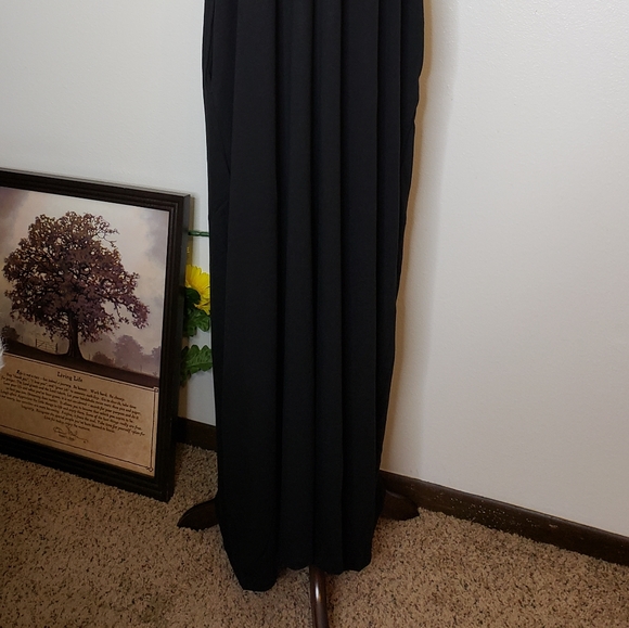 ONLY XL LEFT! Black Oversized Maxi Cover Up Dress Boho Beach Vacation - Picture 6 of 9